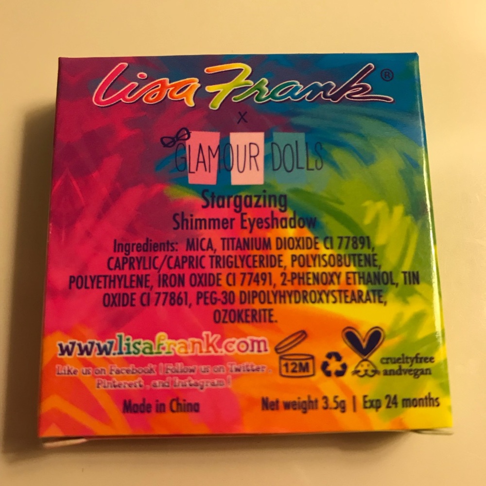 Lisa Frank x Glamour Dolls Eyeshadow